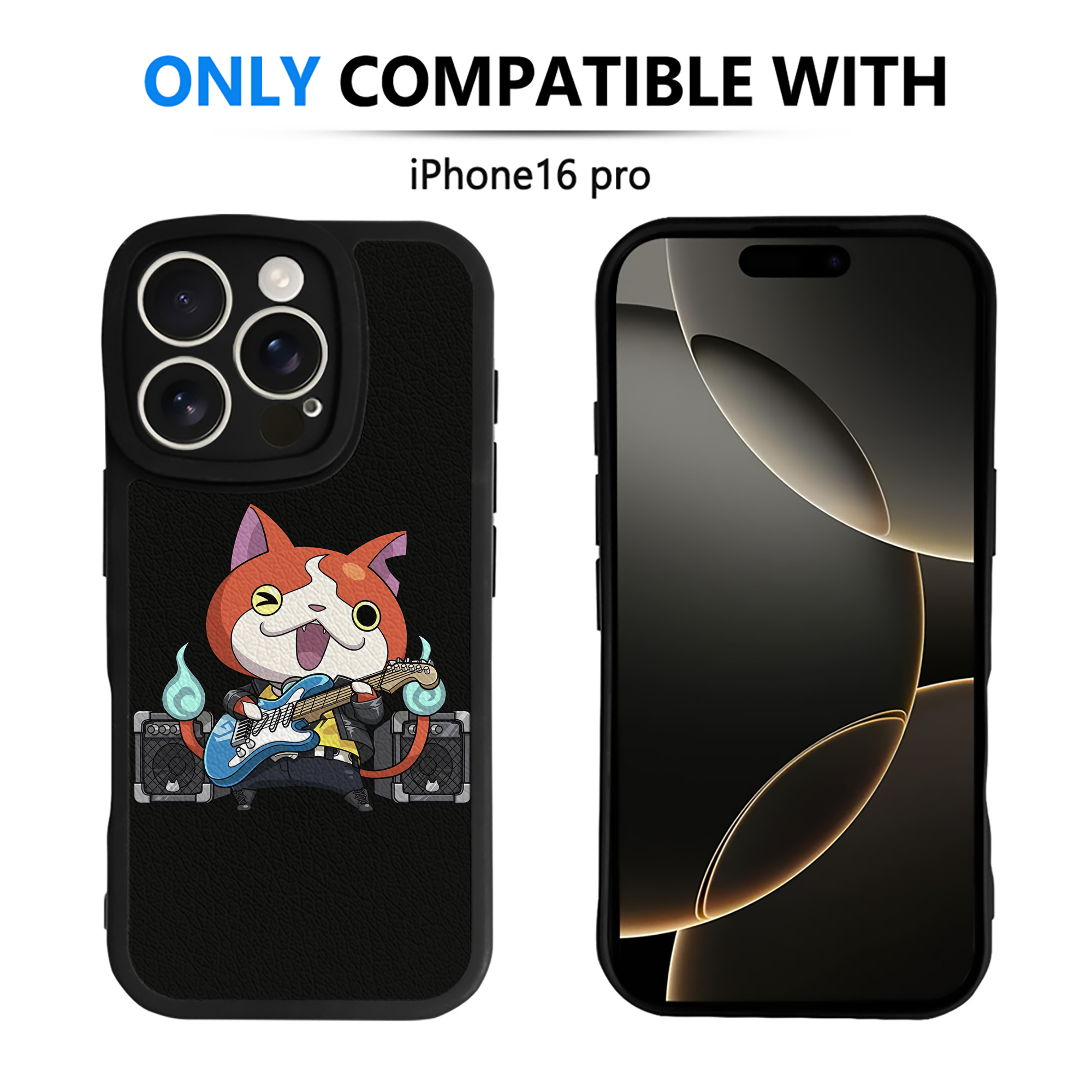 （画像用） 妖怪ウォッチ Yo-kai Watch 【iPhone 16シリーズ対応】シリコンスマホケース（レザー調） 材質：シリコン